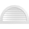 Ekena Millwork Round Top Surface Mount PVC Gable Vent: Non-Functional, w/ 3-1/2"W x 1"P Standard Frame, 40"W x 26"H GVPRT40X2601SN - alternate 1